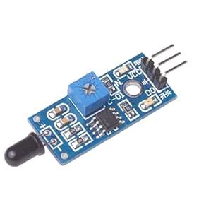 IR Flame Sensor Module, Fire Detection Detector Sensor Flame Sensing ...