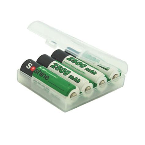 AA Battery Case, 4xAA Plastic Battery Storage Case - Lightorati