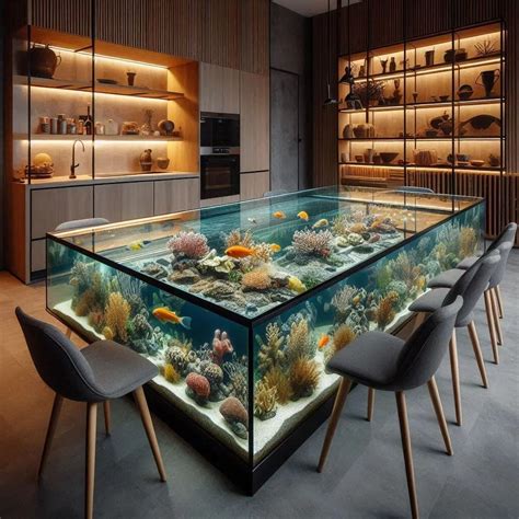 Aquarium-Inspired Dining Table: A Mesmerizing Centerpiece for Your Home ...