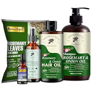 Buy Aromatique Rosemary Hair Growth Kit: Natural Hair Care Set with ...
