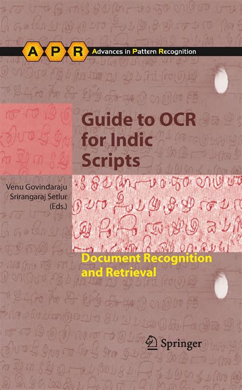 Guide to OCR for Indic Scripts: Document Recognition and Retrieval ...