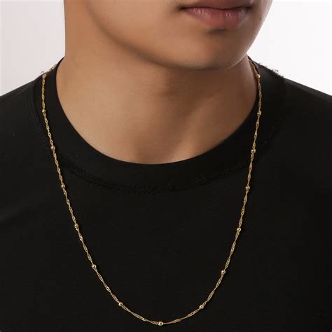 Buy Ball and Link Gold Plated Mens Chain