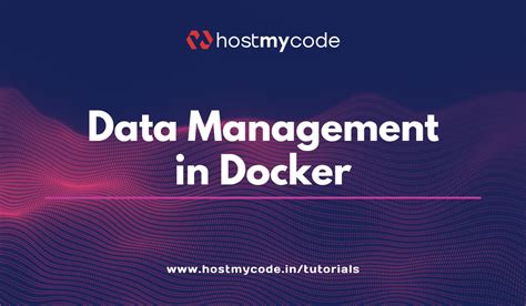Persistent Data Management in Docker - HostMyCode