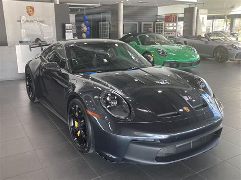 Brand new PTS Black Grey Porsche 911 992 GT3 awaiting delivery at Porsche San Antonio : r/Porsche