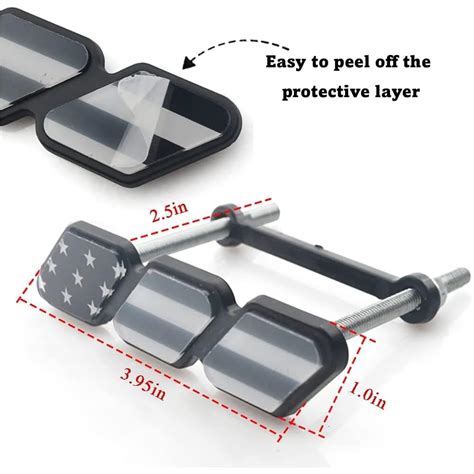 Buy YEASOU Tri-Color Grille Badge Emblem Fit for Tacoma 4Runner Tundra ...