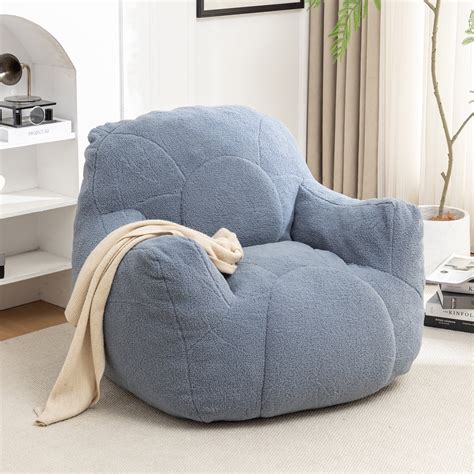 Newest Bean Bag Chair with Filler, Beanbag Lounge Lazy with Tufted Soft ...