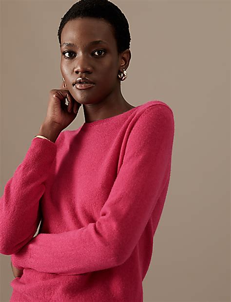 Buy Pure Cashmere Crew Neck Jumper at Marks & Spencer