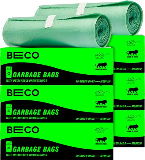 Beco Eco Friendly Biodegradable OXO Garbage Bags for Dustbin | 180 Pcs ...