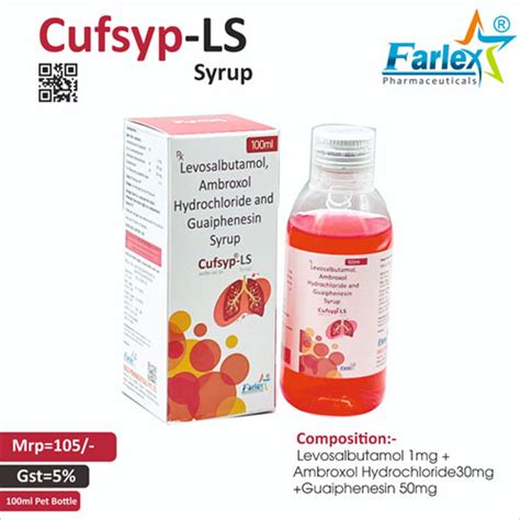 CUFSYP-LS SYRUP (100ml) Farlex Pharmaceuticals Private Limited