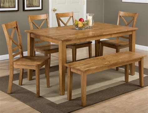 Jofran Simplicity Rectangle Dining Table and ("X" Back) Chair Set with ...