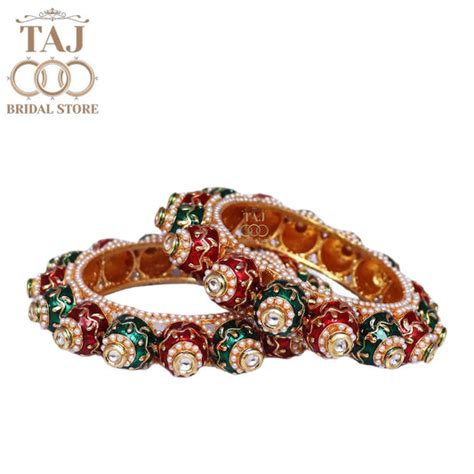 Metal Bangles - Metal Bangle Set online – Taj Bridal Store