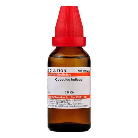 Buy Dr.Willmar Schwabe Cocculus Indicus CM CH Dilution, 10 ml | 19 ...