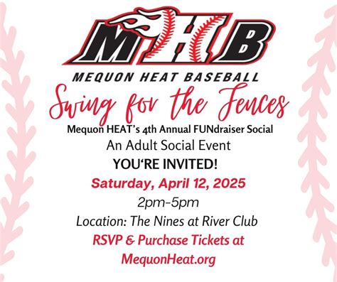 2025 Swing for the Fences Fundraiser, River Club Of Mequon, 12 April ...