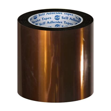 VCR kapton Tape 144mm / 06 inches Width - 33 Meters in Length - Amber ...