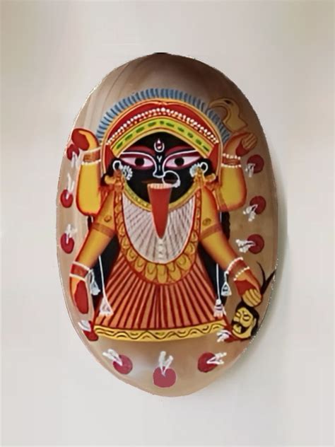Order Maa Kali Bengal pattachitra Wall Plates Now