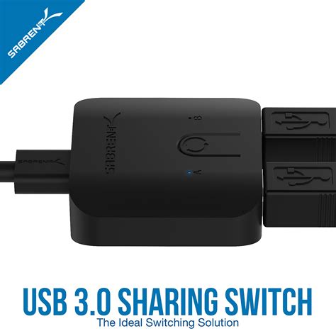 SABRENT USB 3.0 Sharing Switch for Multiple Computers and Peripherals ...