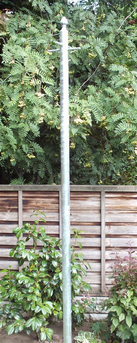 Buy FJB Galvanised Washing Line Post- Clothes Pole with Ground Socket 2 ...