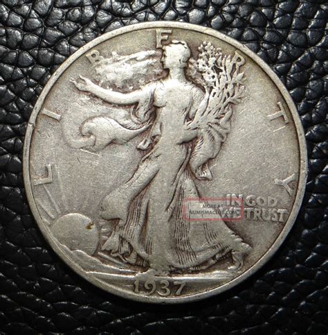 1937 S Walking Liberty Silver Half Dollar
