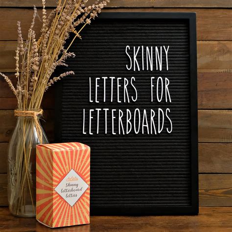 Skinny Letterboard Letters Set (Letters Only) Rae Dunn Inspired Font ...