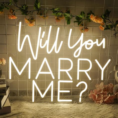 UOPUDSIR Will You Marry Me Neon Signs for Wedding Proposal Large Marry ...