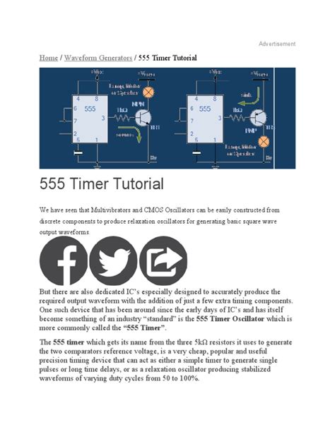 Image result for 555 Timer Tutorial