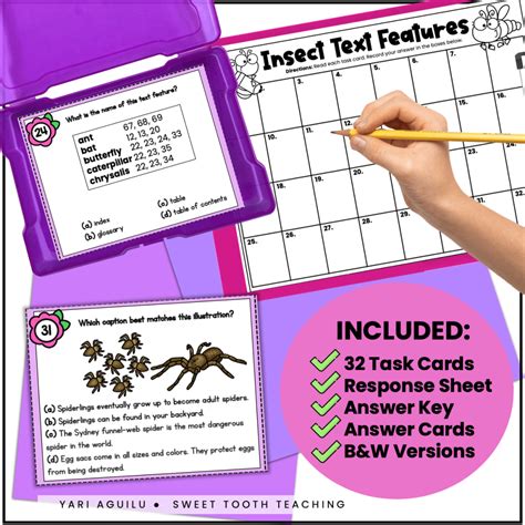 Image result for Text Features Task Cards