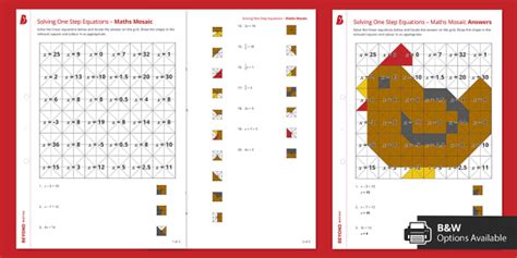 👉 Solving One Step Equations – Maths Mosaic