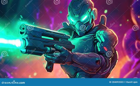 Alien Cyborg Shooting Lasers 的图像结果