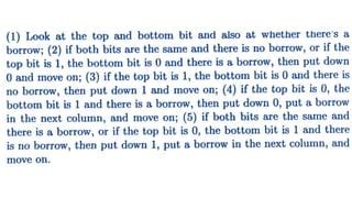 Image result for How Does Binary Subtraction Work