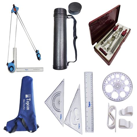 Topcon Engineering Combo Premium Mini Drafter Deluxe Sheet Container 5 ...
