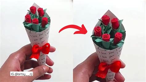 DIY Paper Rose Bouquet - DIY Joy