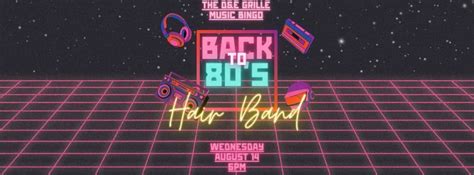 Music Bingo - 80s Hair Bands!, 626 Main St, Mediapolis, IA, United ...