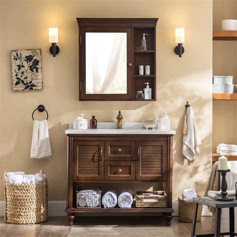 Latest Antique Bathroom Vanity Units with Sink Side Cabinet Bathroom ...
