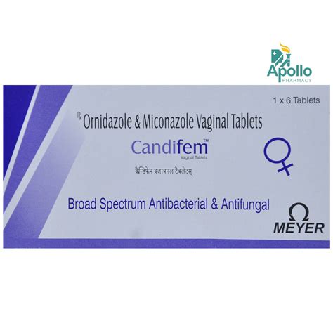 CANDIFEM VAGINAL TABLET Price, Uses, Side Effects, Composition - Apollo ...