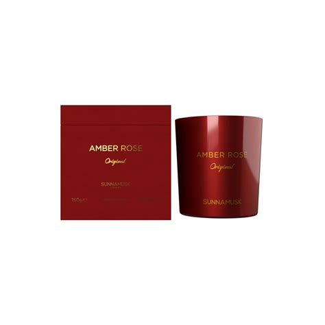 Amber Rose Scented Candle | Sunnamusk UK