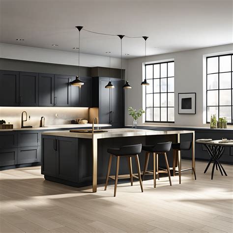 Modern Black And Gold Kitchen at Violet Charette blog