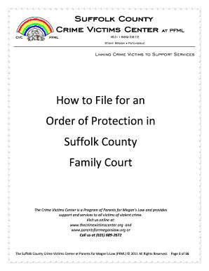 Fillable Online How to File for an Order of Protection in Suffolk ...