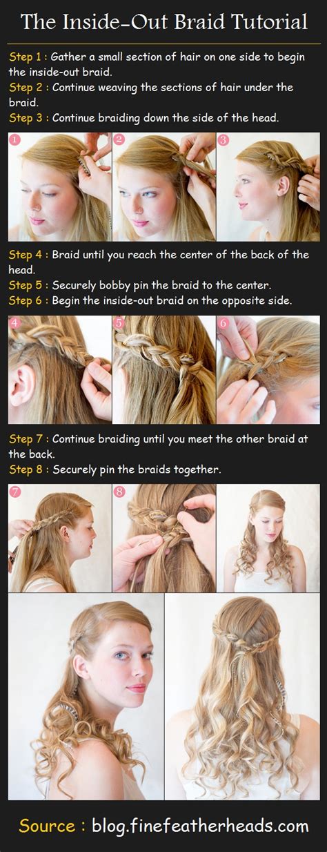 Inside Out French Braid Tutorial 的图像结果