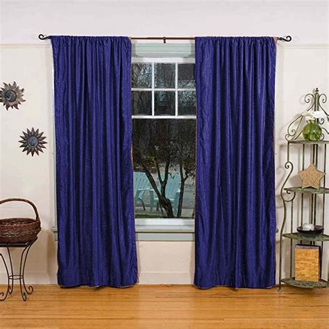 Buy Window | Door Curtains Heavy-Soft Velvet Lined Rodpocket Panels- 2 ...