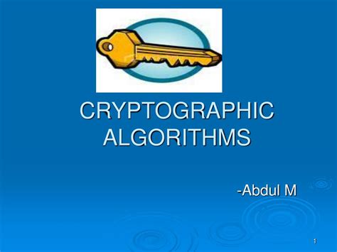 Cryptographic Algorithm Tutorial 的图像结果