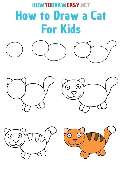 cat drawing number