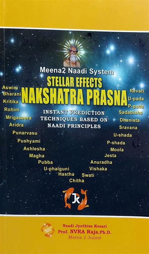 Stellar Effects Nakshatra Prasna [English] by NVRA Raja – Bookkish India