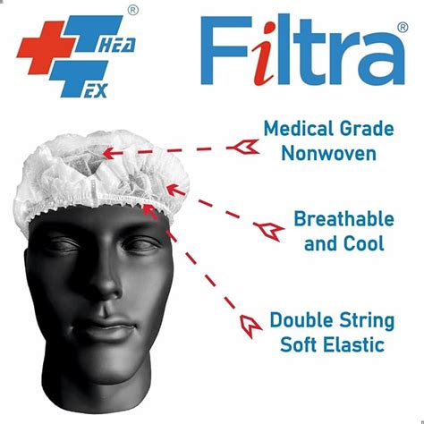 Get White Disposable Bouffant Caps Today | FILTRA® Store