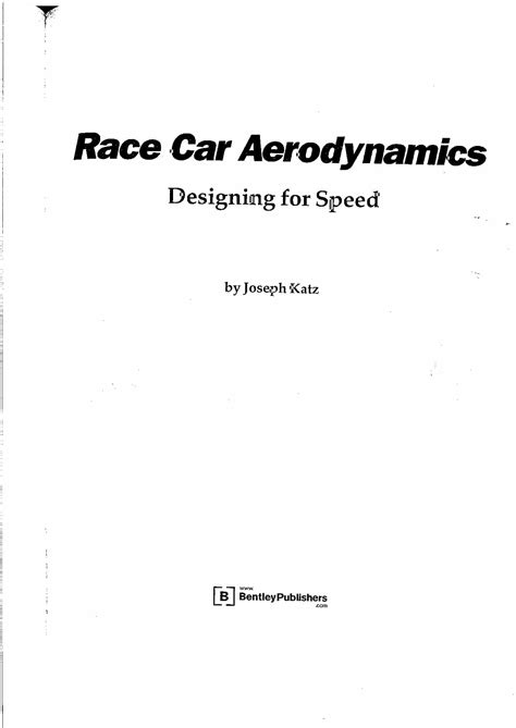 RaceCar Aerodynamics - Joseph Katz PDF Download | Service Repair Online Manual