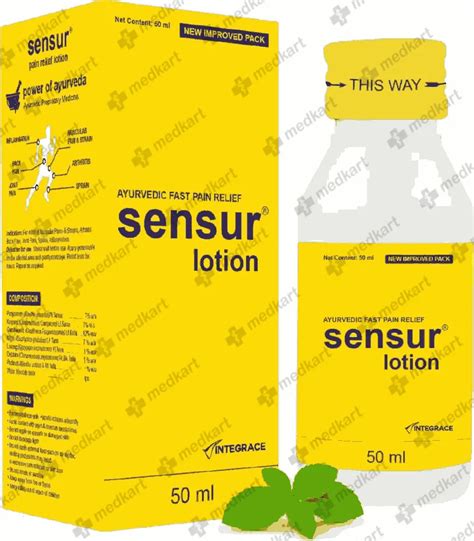 SENSUR LOTION 50 ML Price, Uses, Side Effects & Substitutes | Medkart