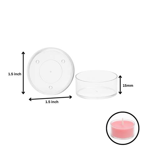 Transparent Cup For Candle - Round | The Krafty Kart Resin Store