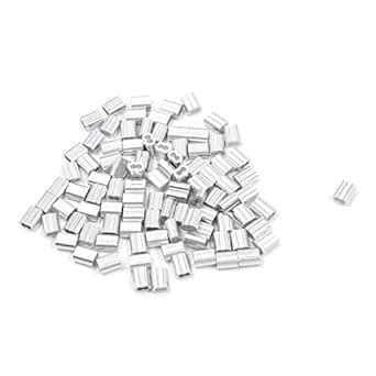 MTMTOOL M2 Aluminum Crimping Loop Sleeve for Securing 1/9" Diameter ...