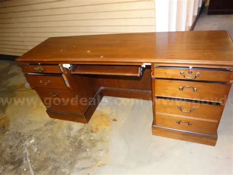 One Desk / File Drawers - Used | GovDeals