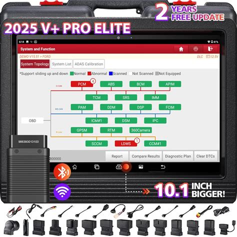 Launch Tech USA X431 V+ Full System Diagnostic OBD Scanner Bi ...