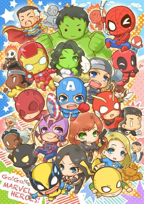 Draw so Cute Marvel Characters 的图像结果